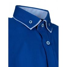 Комбинированная рубашка Royal TSAREVICH, цвет синий