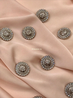 Пуговицы Шан. серебро стразы