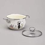 Кастрюля 2,8л эмаль "Lavander cats"