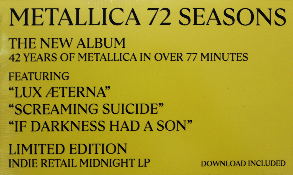 Metallica / 72 Seasons (Coloured Vinyl)(2LP)