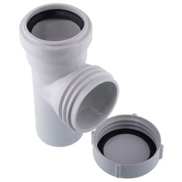 Ревизия Sinikon Standart 50 мм серая для внутренней канализации (арт. 516003.R)