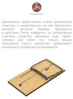 КРЫСОЛОВКА HELP  ДЕРЕВЯННАЯ 15,5*7,5СМ 80036