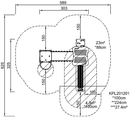 Две башни с мостом и пожарным спуском