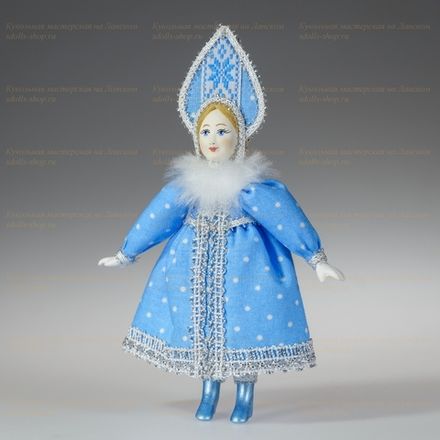Ёлочная игрушка Снегурочка в кокошнике