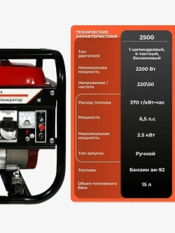 Генератор бензиновый Brait BR 2500