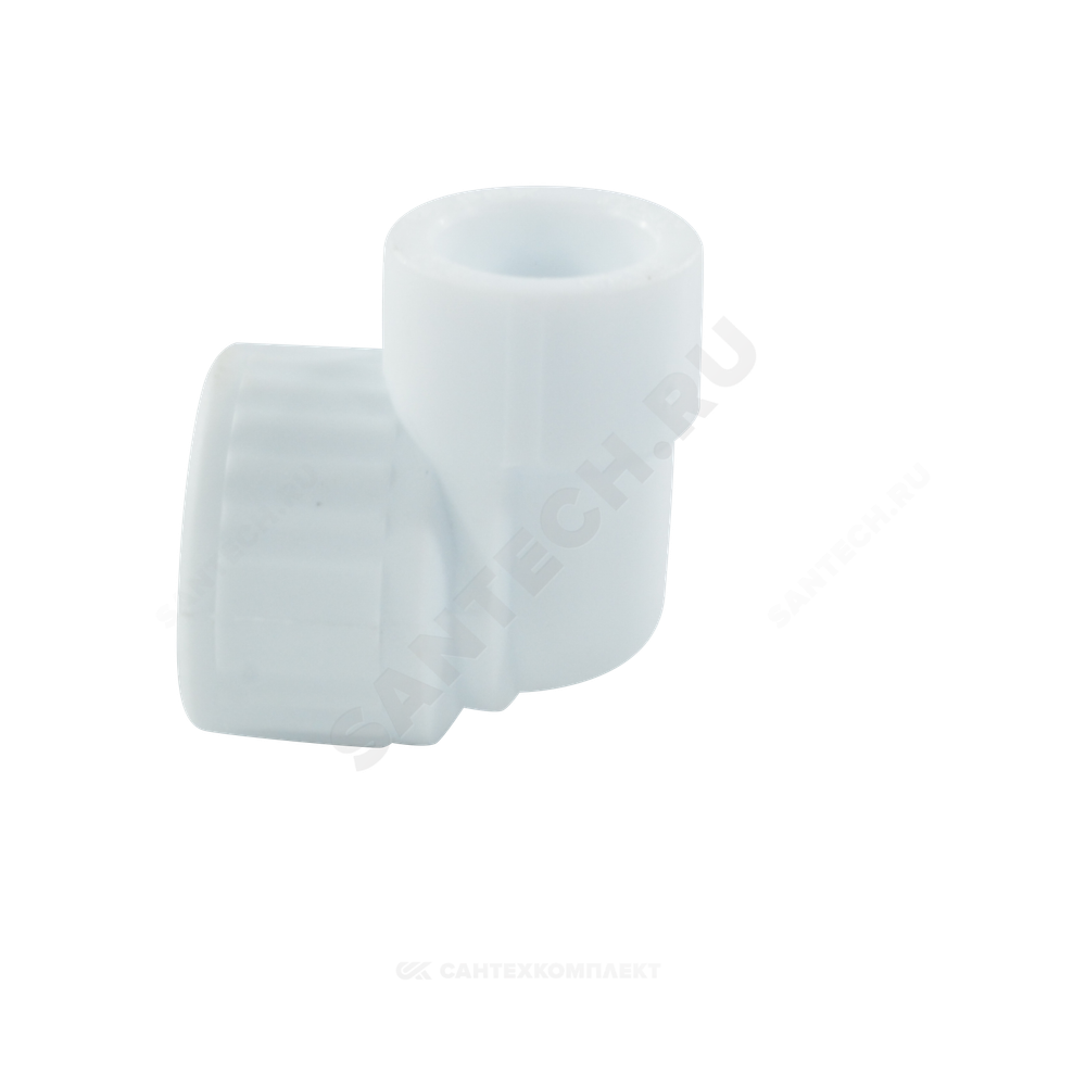 Угольник PP-R комбинированный белый Дн 32х1" ВР VALFEX 10125032