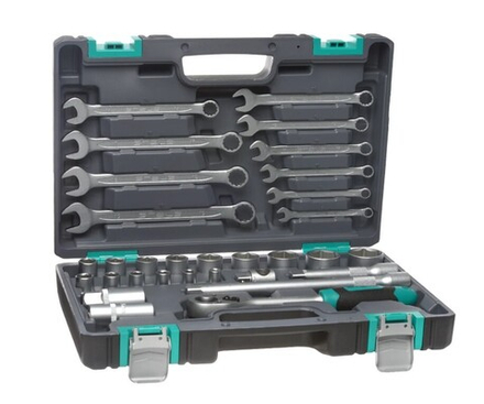 Набор инструмента STELS, CrV, S2, 31 предмет, 1/2"