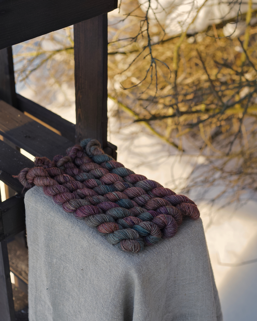 Носочная пряжа с пухом яка "Древний город" (мини)