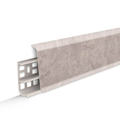 Плинтус напольный ПВХ "Деконика" 549 Лофт светло-бежевый 2200х70х21 мм