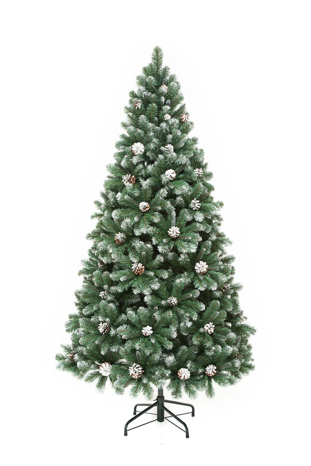 Заснеженная елка с шишками «Снежная королева» (пвх) 3 м