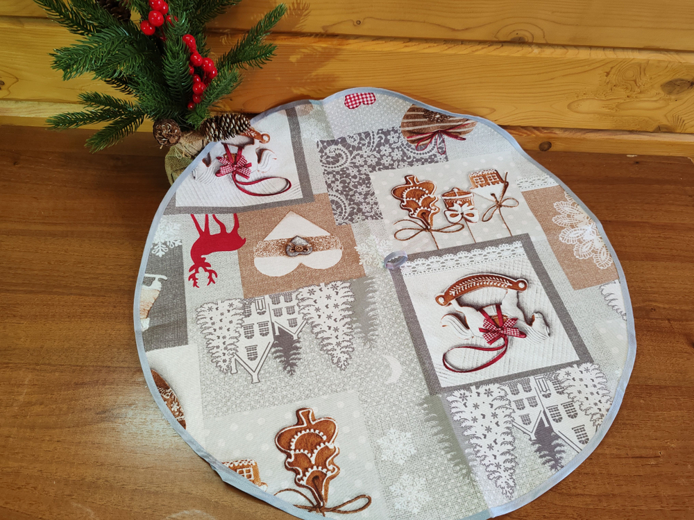 Полотенце кухонное, круглое, 2 шт, вафельное полотно