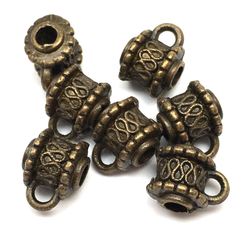 Бейл "Праздник" 10х7 мм, бронза