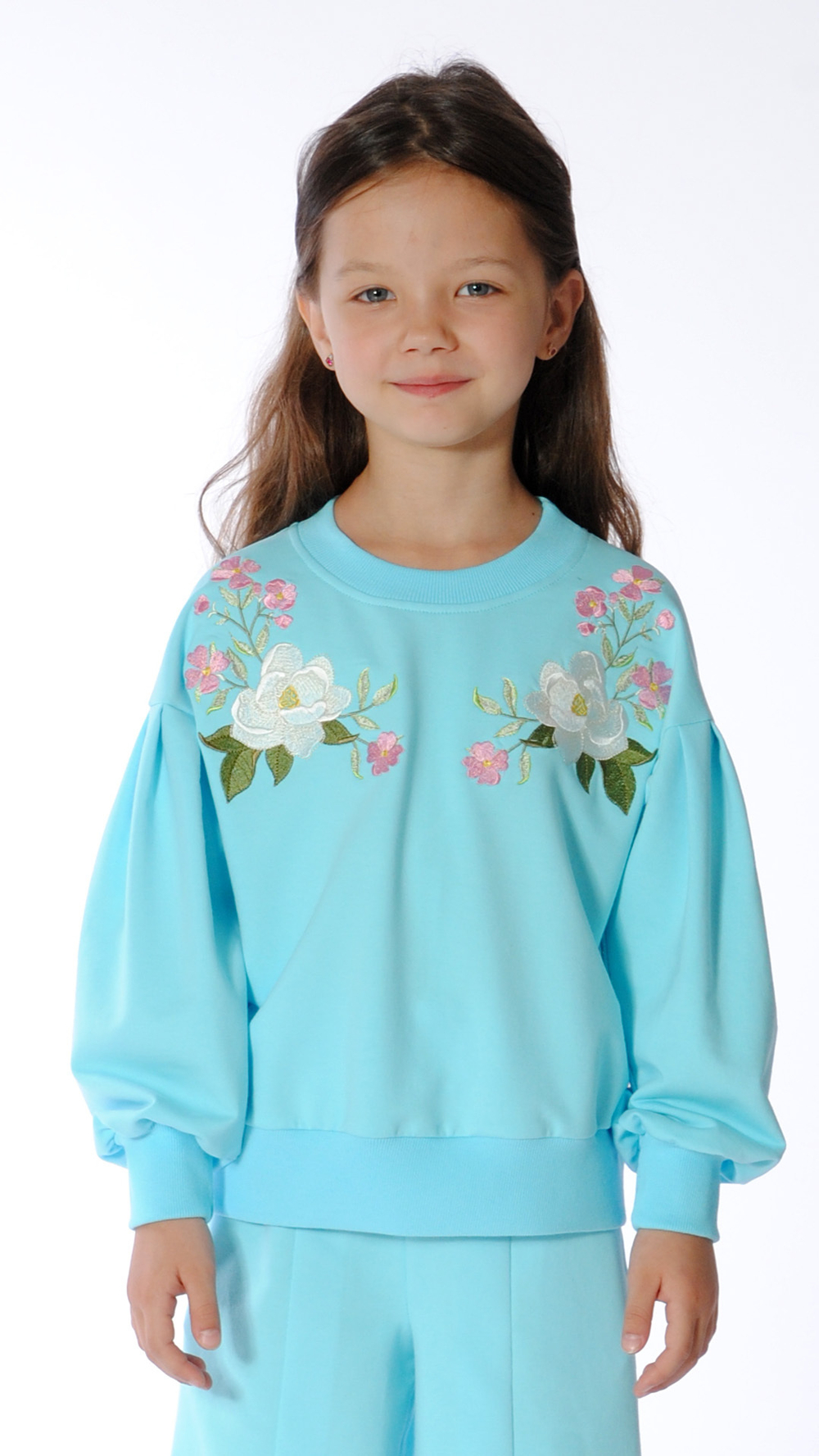 Свитшот трикотажный для девочки 3-6 лет Fleur de Vie