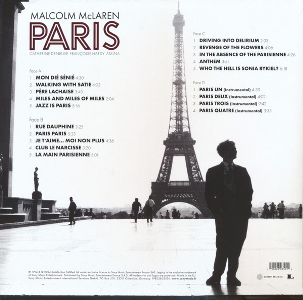 Грампластинка MALCOLM MCLAREN - PARIS (2LP) - 1994