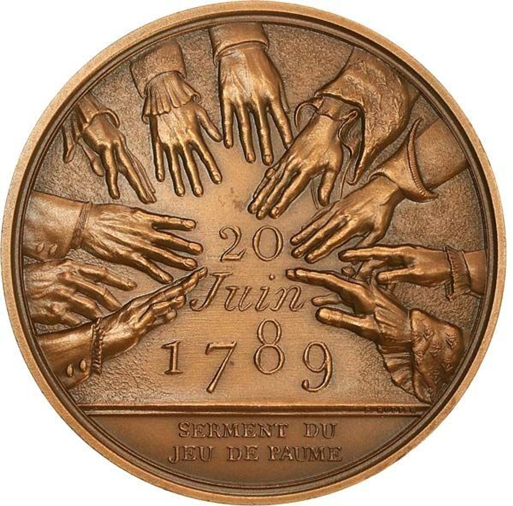 France, Bicentennial of the Revolution Medal, Tennis Court Oath, 1987