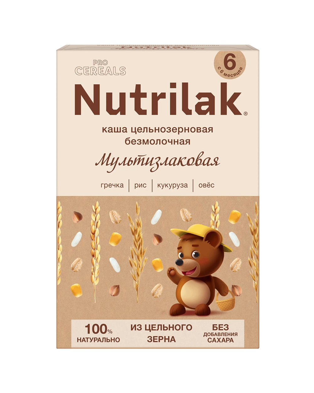 Каша безмолочная Nutrilak Premium Procereals мультзлаковая 200г с 4месяцев