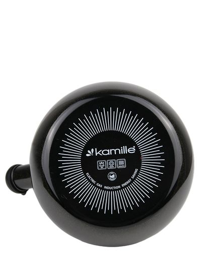 Чайник 2,2 л. эмалированный со свистком Kamille KM 1038A с черной бакелитовой ручкой