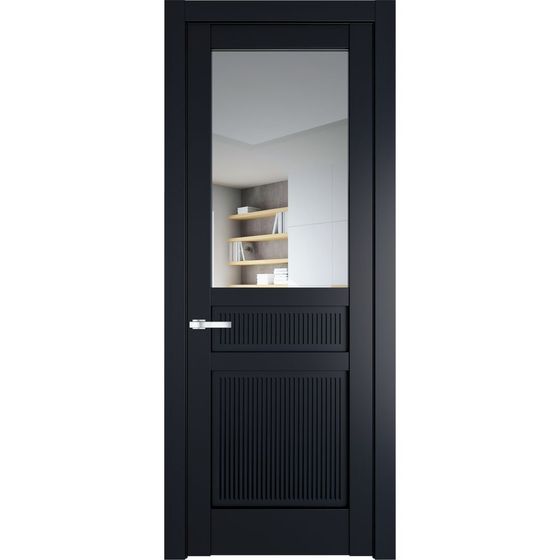 Межкомнатная дверь эмаль Profil Doors 2.3.2PM нэви блу остеклённая
