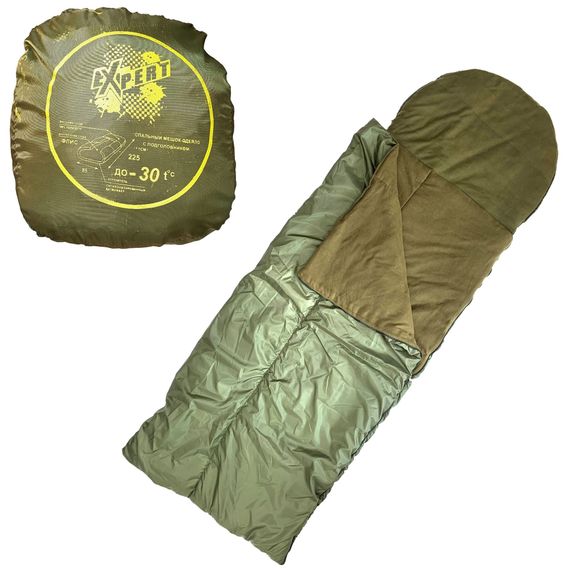 Спальный мешок Expert до -30 °C на флисе