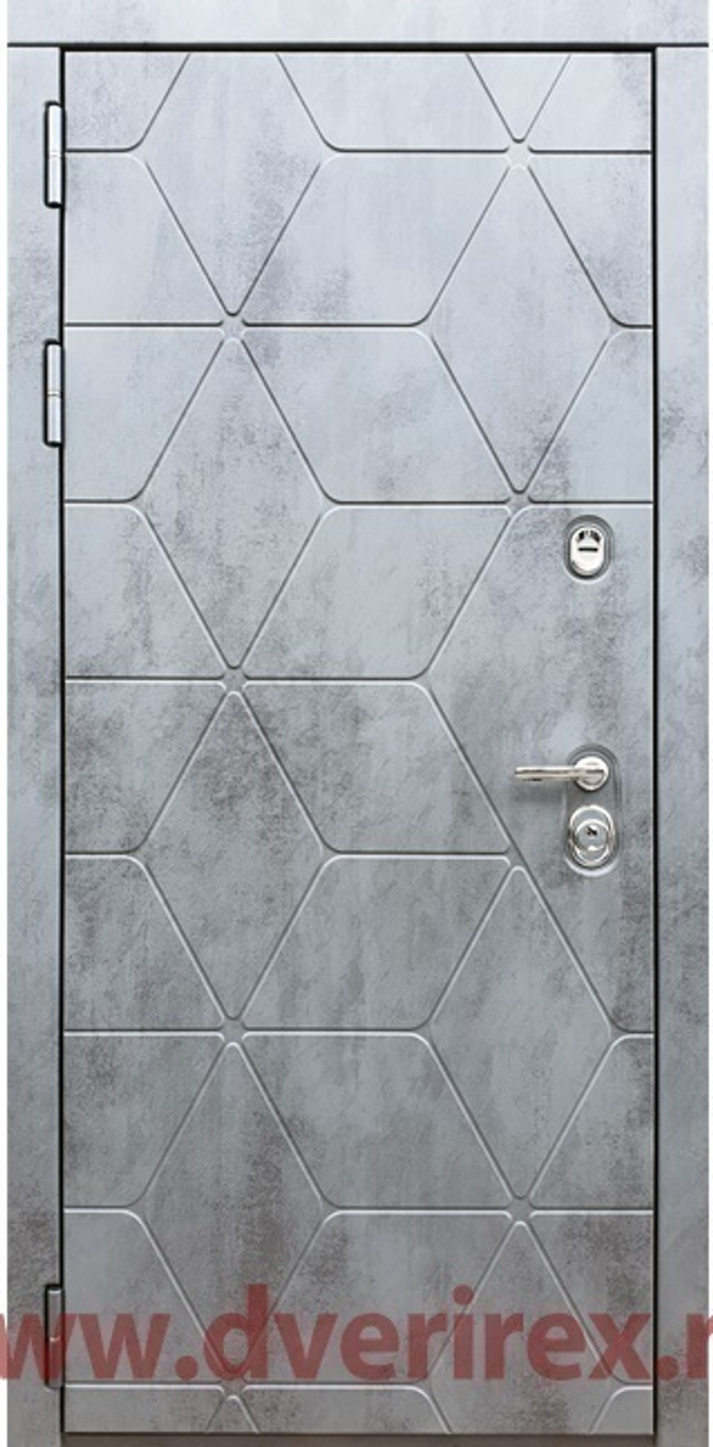 Входная металлическая дверь Рекс 28 Бетон темный / ФЛ-117 Орех премиум 16мм