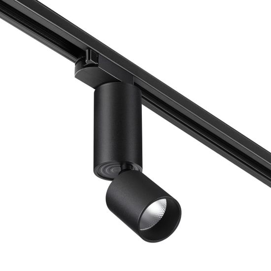 359321 PORT NT24 210 черный Светильник трековый однофазный трехжильный IP20 LED 10W 85-265V 3000K 1100Лм TUBO