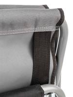 Кресло раскладное Nisus, 200 кг, поворотная спинка, серый/красный/черный (T-N-DC-07-PS-GRD)