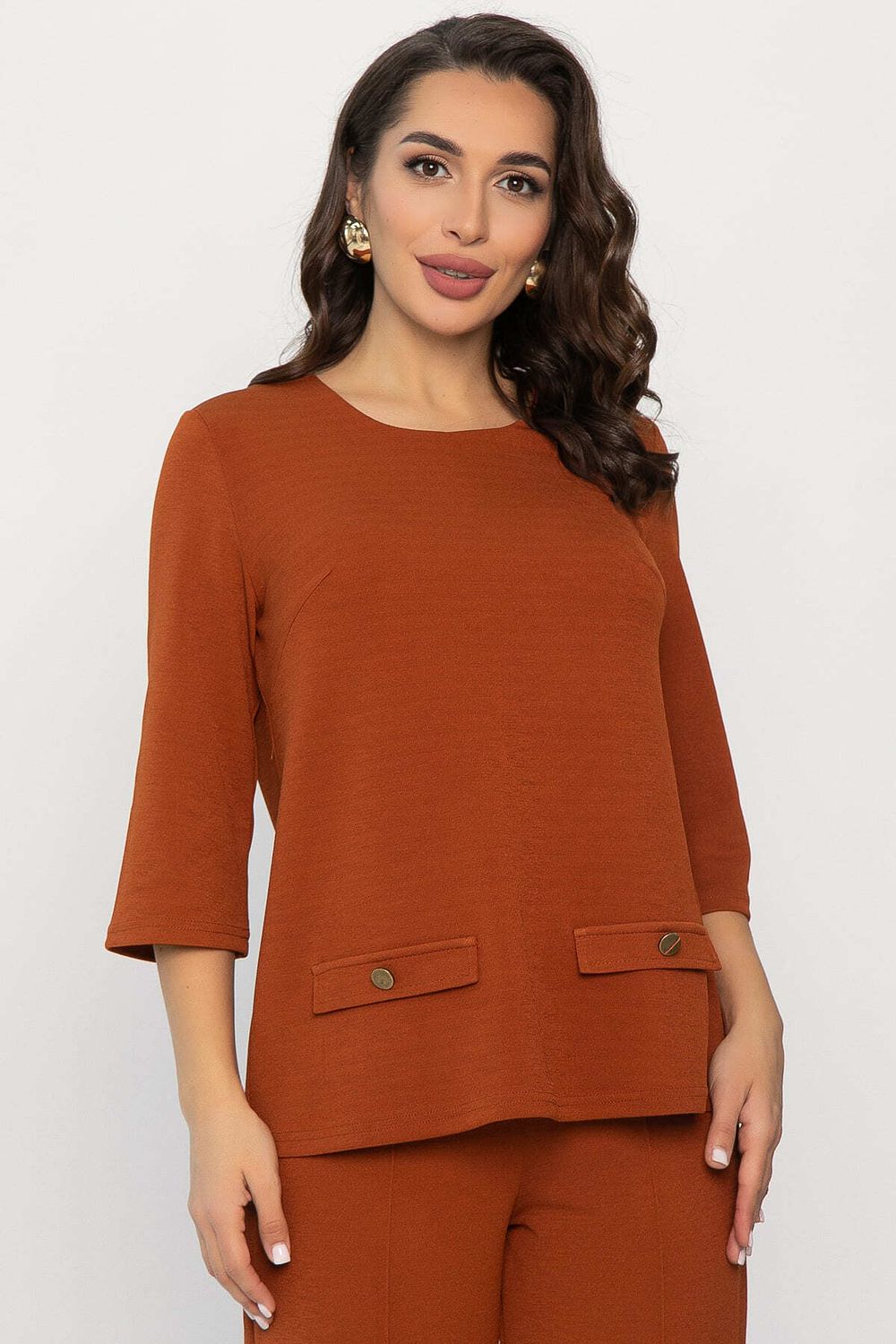 Костюм трикотажный Альберта (терракотовый) К14385-10М LT Collection