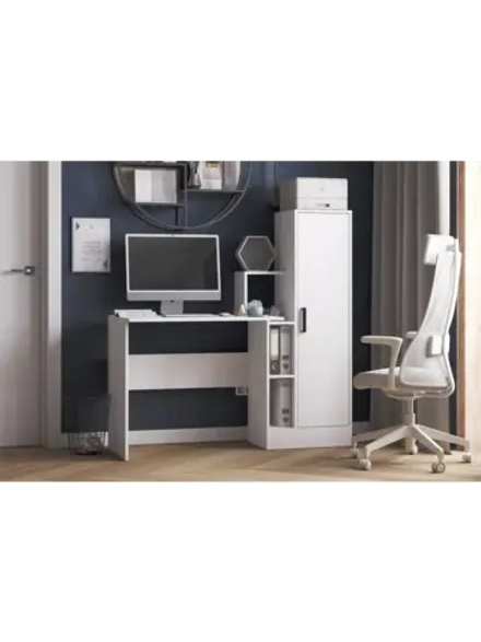 Компьютерный стол СКМ-2 белый