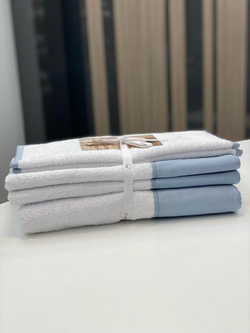 Набор полотенец 5шт Claire Batiste Atelier Brise бело-голубой