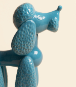 Фигура – Пудель керамический, голубой | Александра Маврина