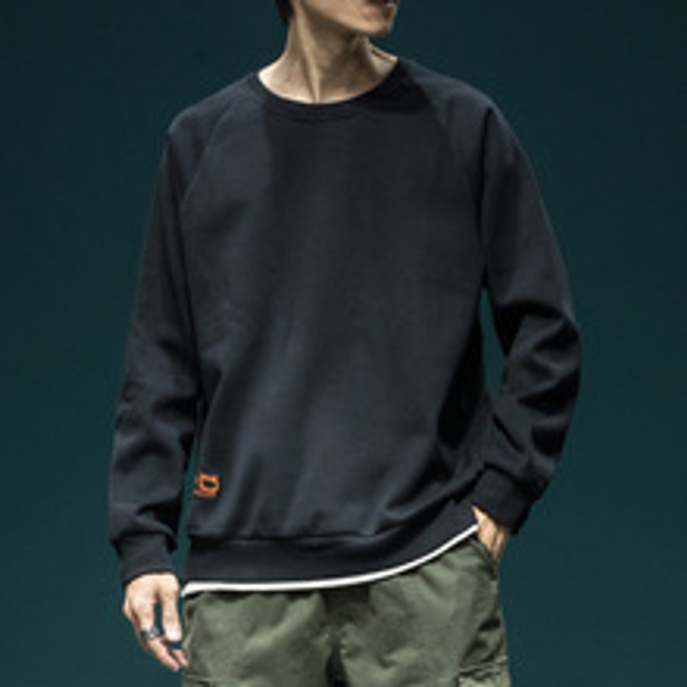 Толстовка универсальная в Японском стиле из двух частей на осень с круглым вырезом