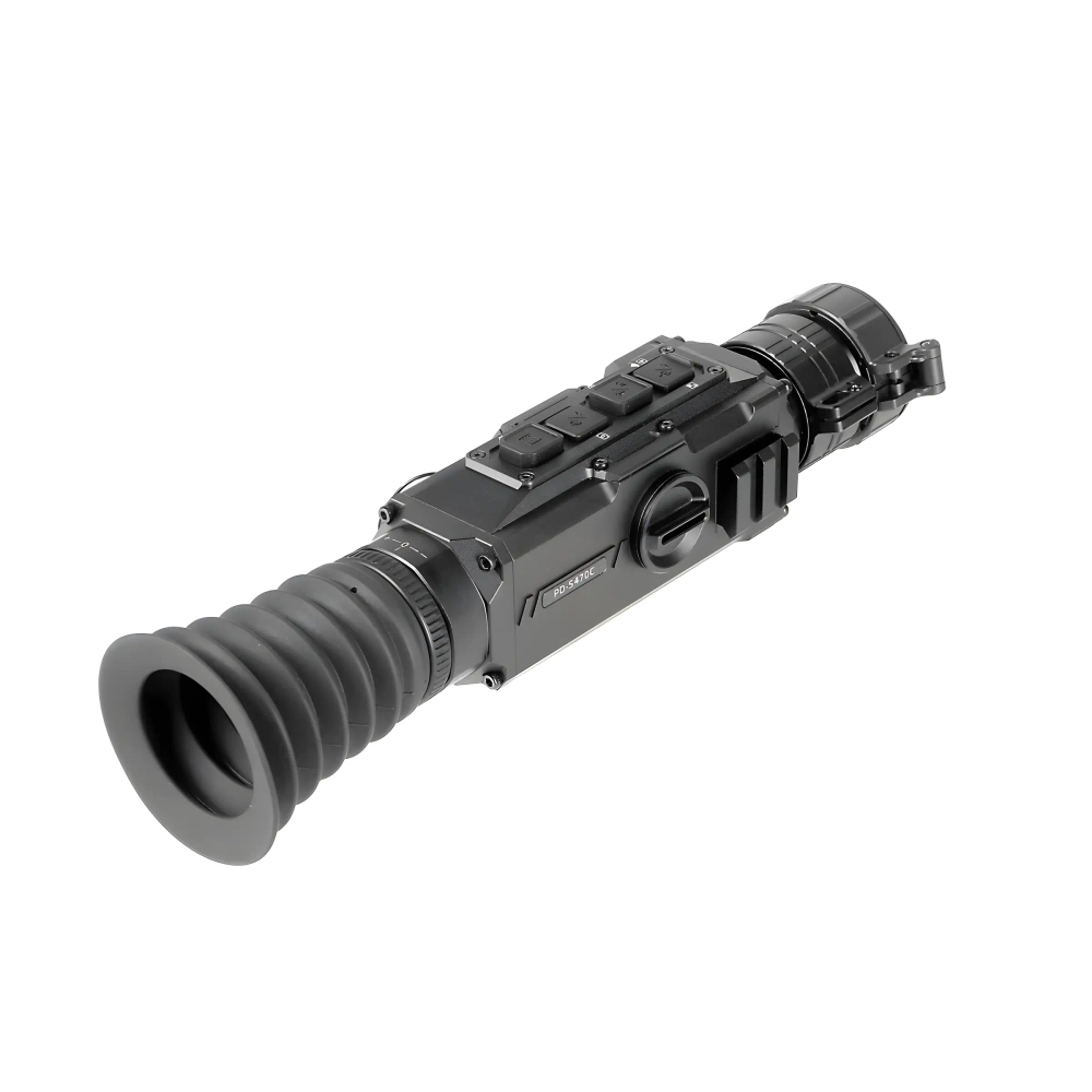 Прицел цифровой Veber Rapid PD-S470C ночной 4K - диагональный вид со стороны кнопок управления