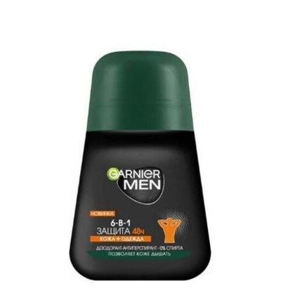 Garnier дезодорант роликовый для мужчин Защита 6 50мл, 6 шт в упаковке
