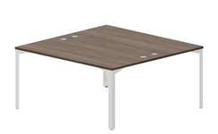 Составной стол на 2 рабочих места 158х156,6х75см (4 громмета)