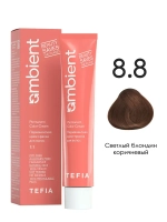 Tefia Ambient Перманентная крем-краска для волос 8.8 Светлый блондин коричневый, 60 мл