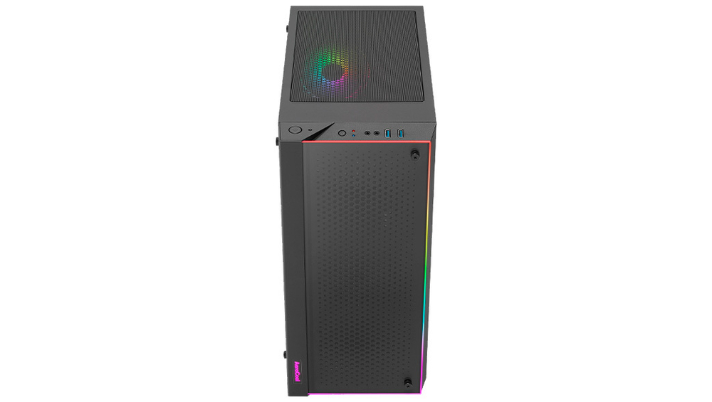 Корпус Aerocool Skribble-G-BK-v1 Black Mid Tower (4711099472888) без БП