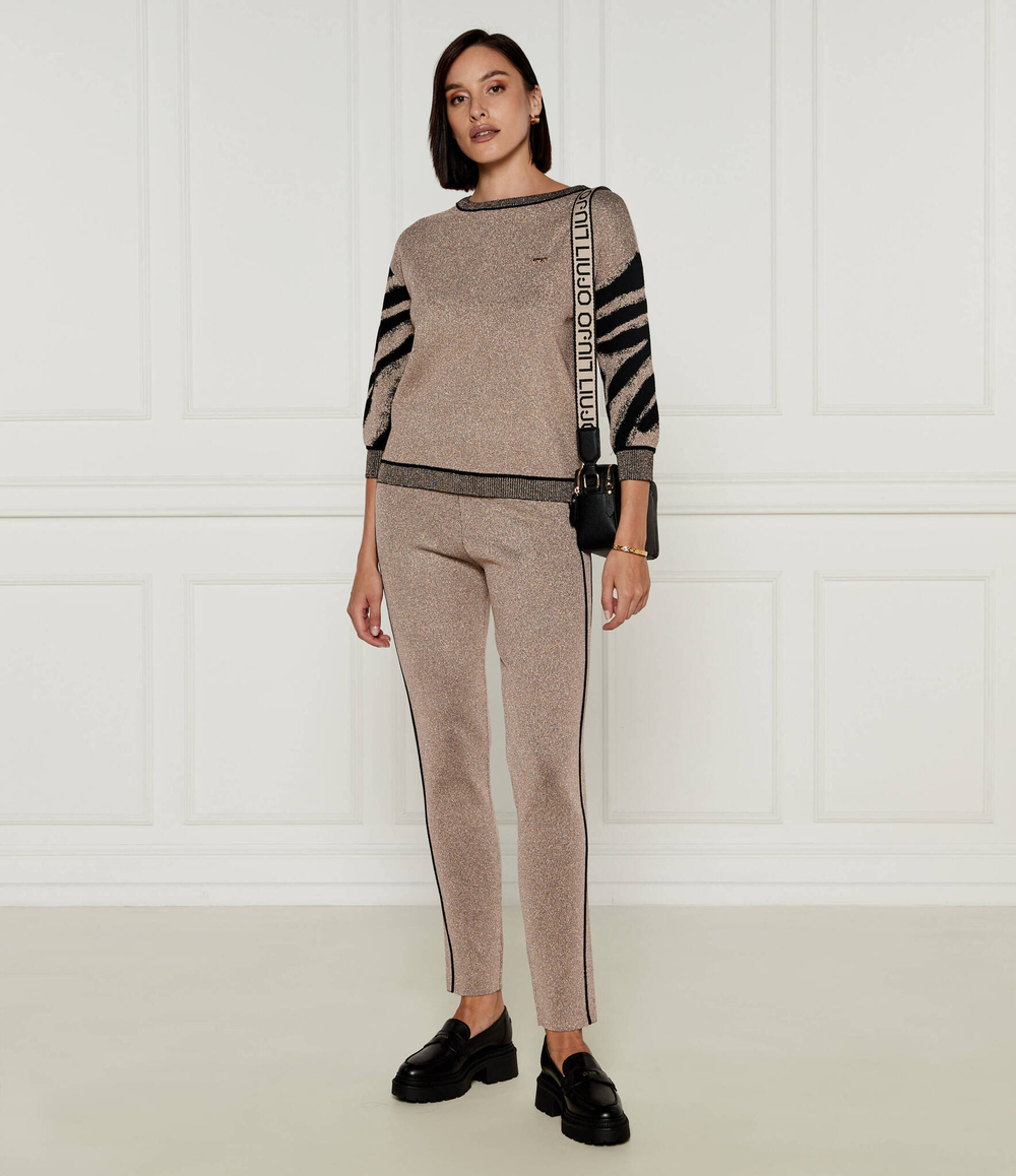 Трикотажные штаны Liu Jo Sport - золотой(TF4104 MS49I)