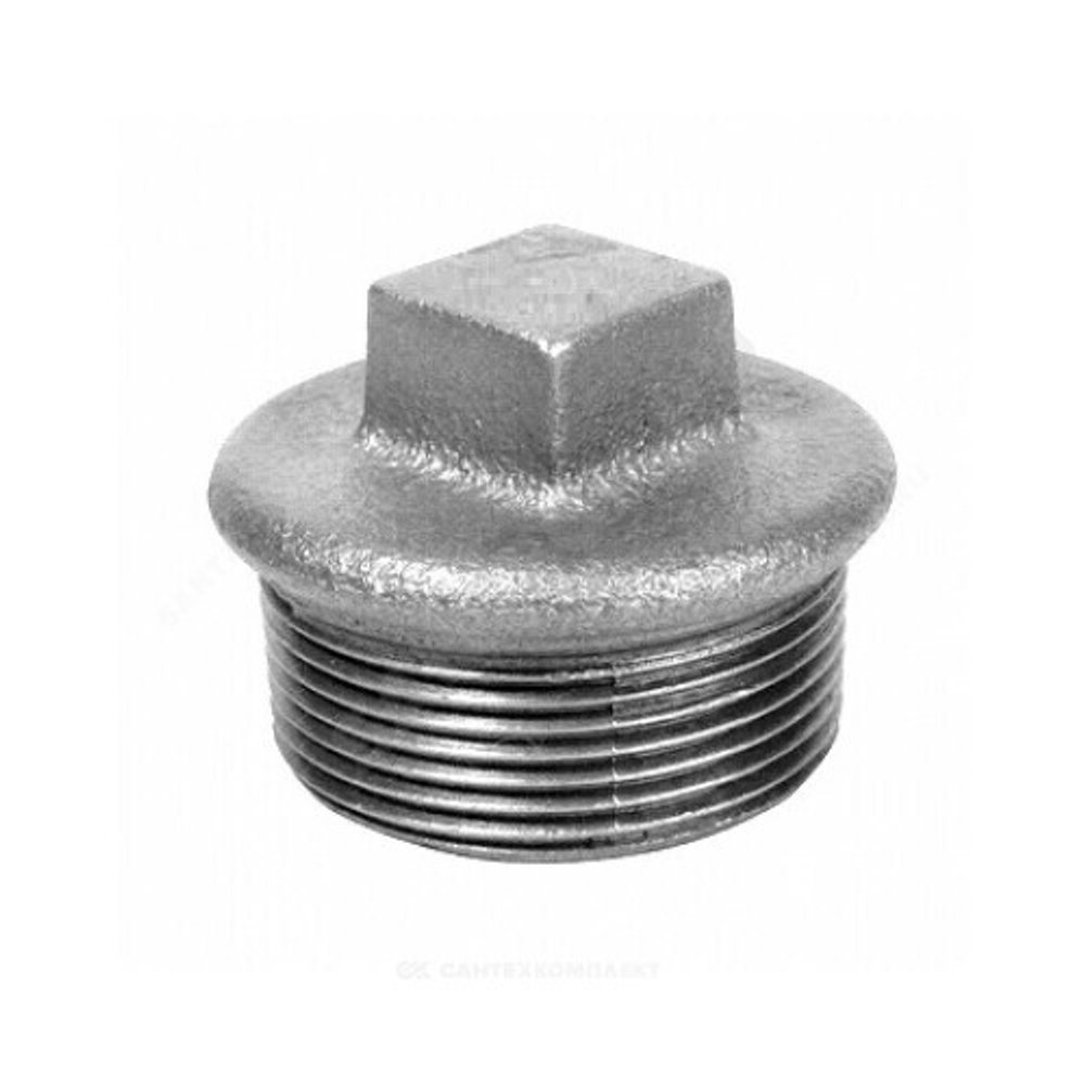 Заглушка чугун оц Ду 32 (1 1/4") НР Fittex PLUS