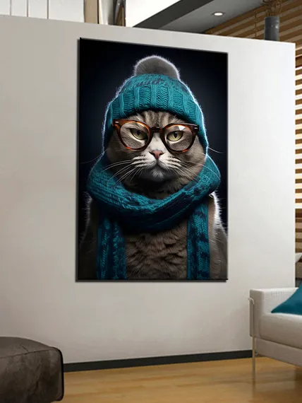 Постер "Современный кот"
