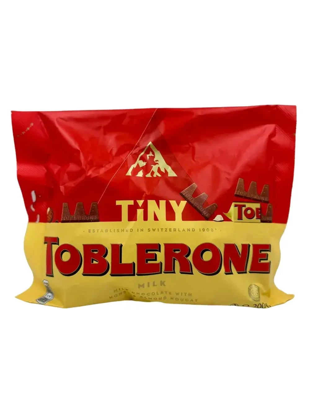 Тоблерон Tiny молочный шоколад с медово-миндальной нугой