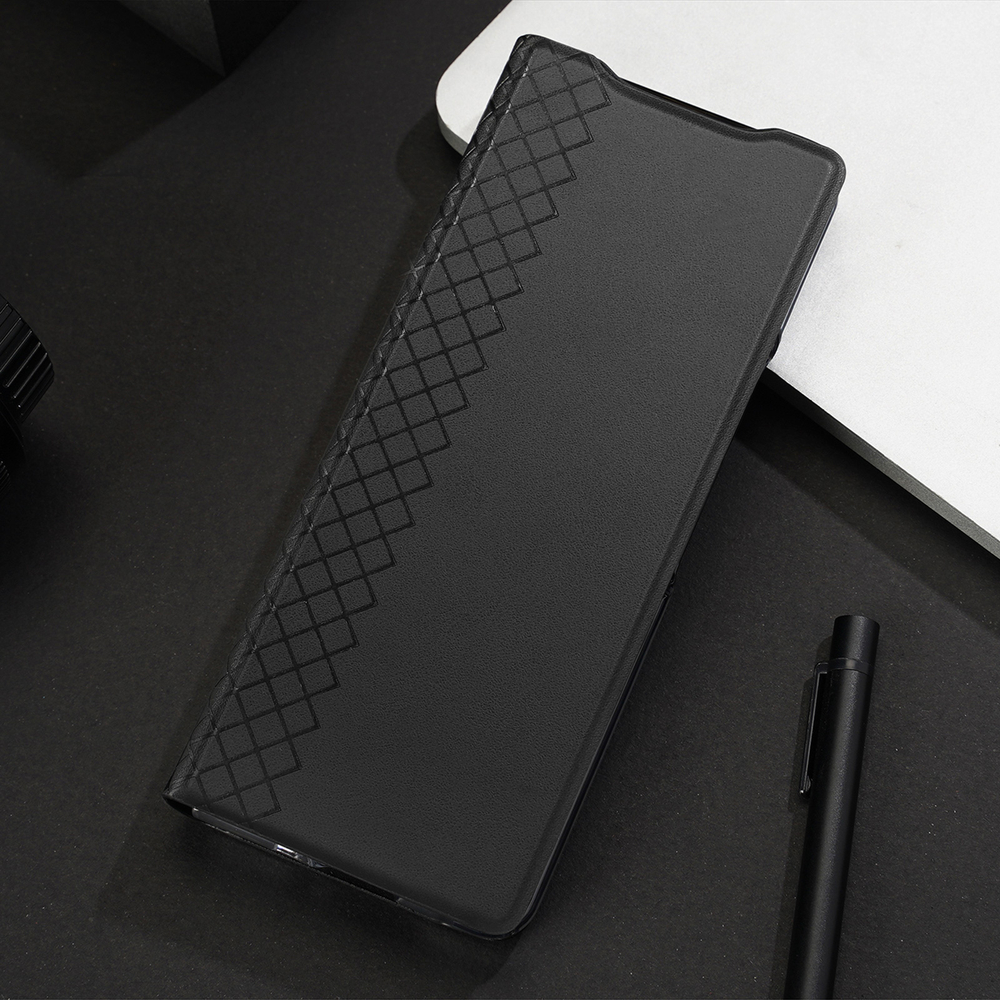 Чехол черного цвета с премиальной искусственной кожи от Dux Ducis для Samsung Galaxy Z Fold 6, серия Bril Series Case