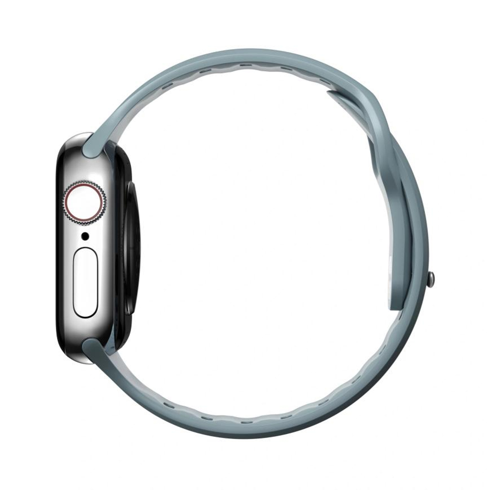Спортивный ремешок Nomad Sport Slim Band для Apple Watch 38, 40, 41 и 42 мм Водостойкий ремешок из фторэластомера с застёжкой pin-and-tuck из нержавеющей стали. На запястье обхватом 135–175 мм