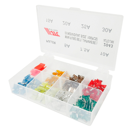 Предохранитель 5-30А мини (японские авто) 105шт. в боксе JTC