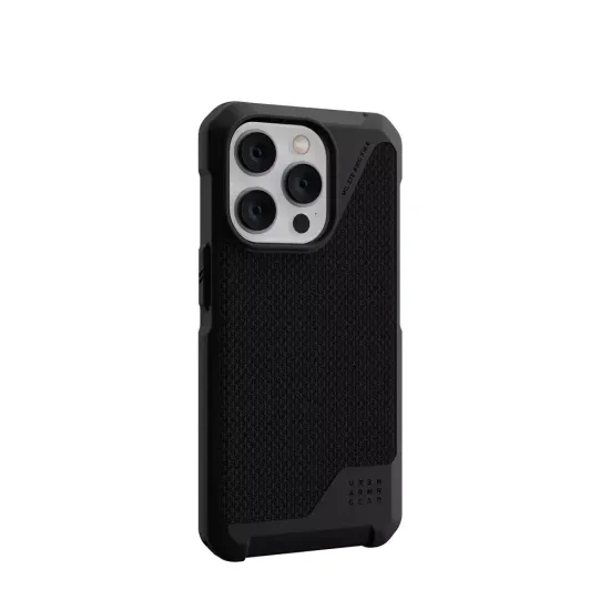 Чехол с поддержкой MAGSAFE Uag Metropolis LT ткань Kevlar для iPhone 14 Pro Max 6.7", цвет черный (Black)