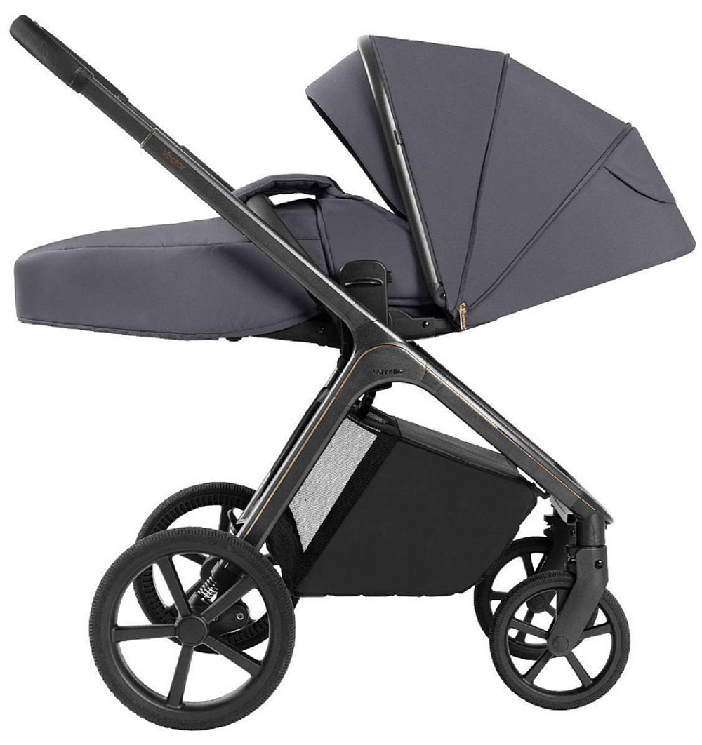 Коляска Carrello Vector 2025 CRL-6551 и автокресло Cybex Cloud G i-Size Fog Grey 3 в 1 Ultimate Grey