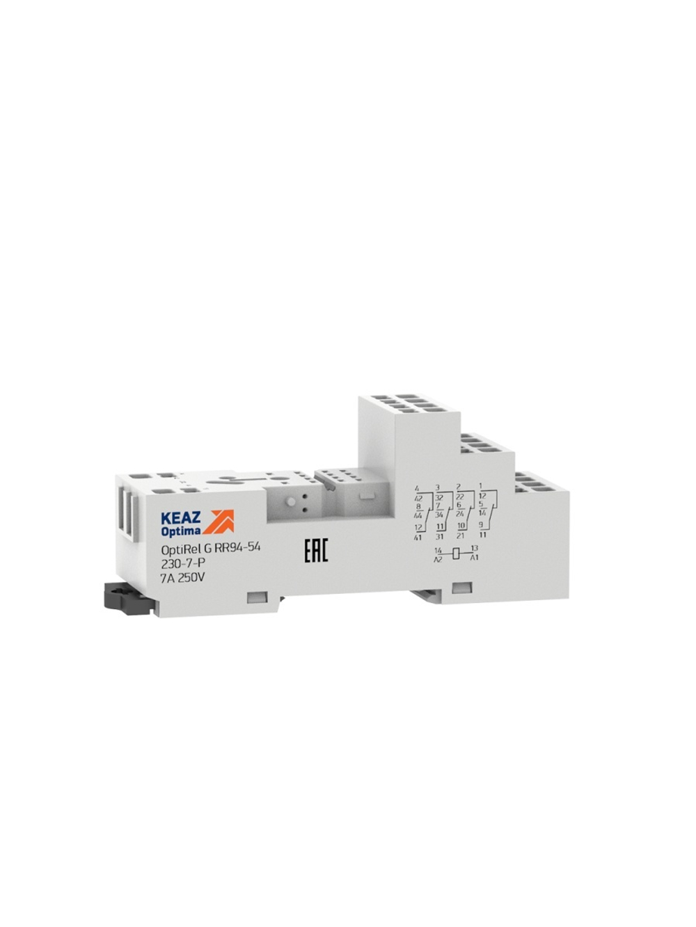 Розетка для реле OptiRel G RR94-54-230-7-P КЭАЗ 281169