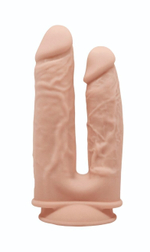 Телесный анально-вагинальный фаллоимитатор Ricooo (Цвет: телесный)