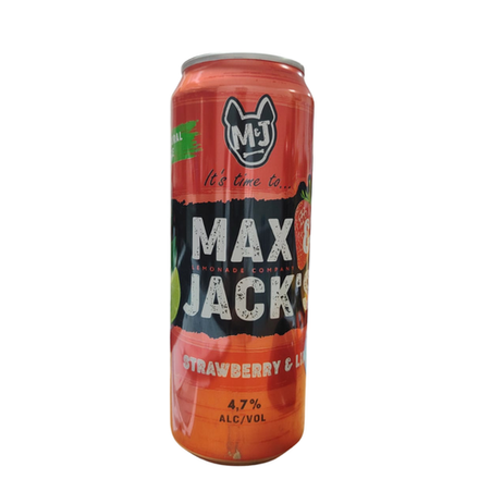 Пивной напиток Max&Jacks Strawberry&Lime 0,45 л ж/б