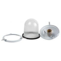 Светильник ЭРА НСП 41-200-001 без решетки Желудь сталь / стекло IP54 E27 max 200Вт 185х260 белый | Светильники НСП (Желуди)