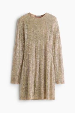 H&M - Stella McCartney Мини-платье с вышитым кружевом, бежевый